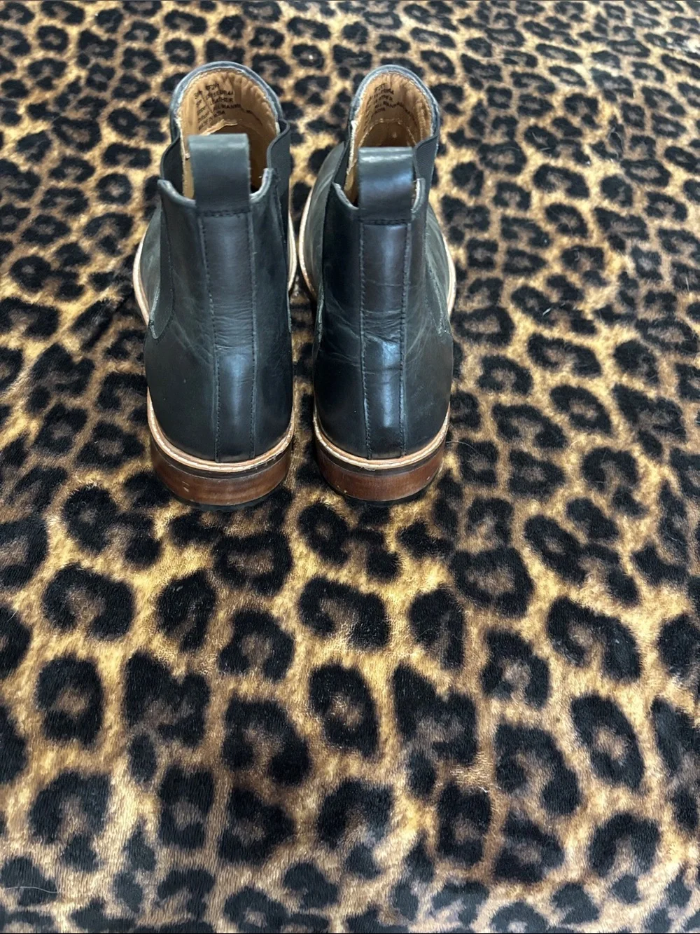Men's Black Leather Chelsea Boots by reserved footwear New York size 11